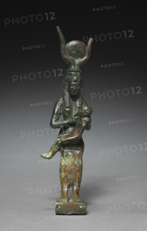 Statutette of Isis and Horus, 305-30 BC. Creator: Unknown.