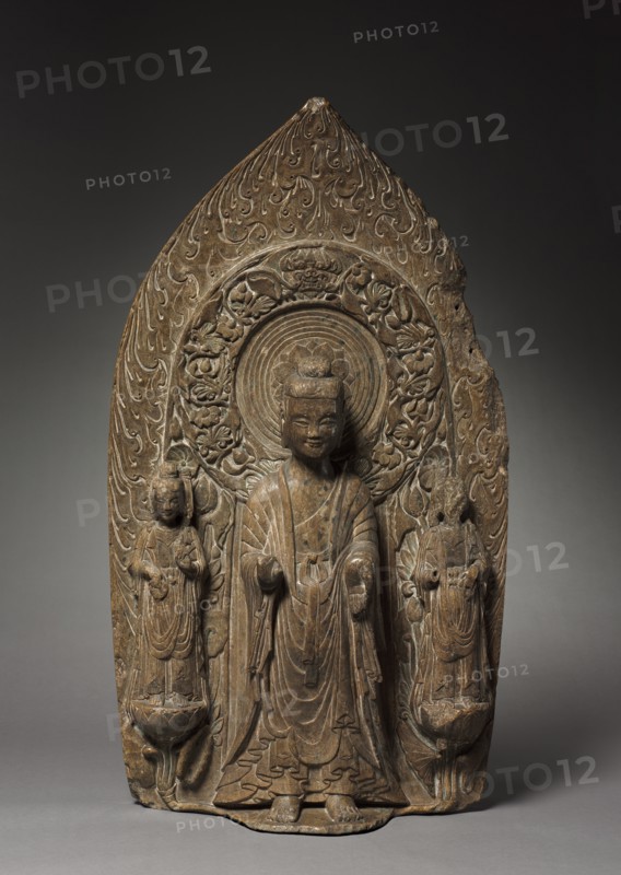 Stele with Sakyamuni and Bodhisattvas, 537. Creator: Unknown.
