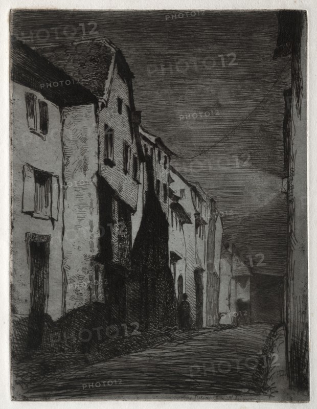 Street at Saverne. Creator: James McNeill Whistler (American, 1834-1903).