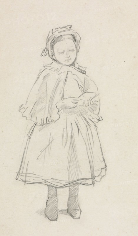 Study for a Little Girl. Creator: Charles Samuel Keene (British, 1823-1891).