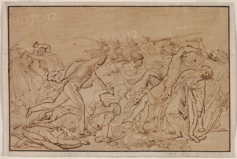 Study for The Revolt of Cairo, 1810. Creator: Anne-Louis Girodet de Roucy-Trioson (French, 1767-1824).