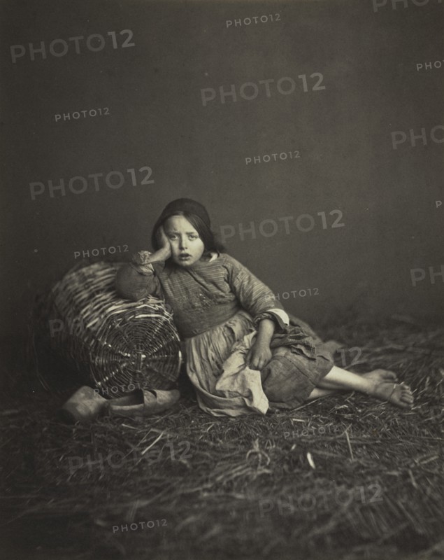 Study of a Young Peasant Girl, c. 1860. Creator: Unidentified Photographer.
