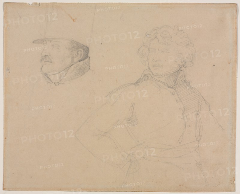 Study of Two Soldiers, 1818-1819. Creator: Théodore Géricault (French, 1791-1824).