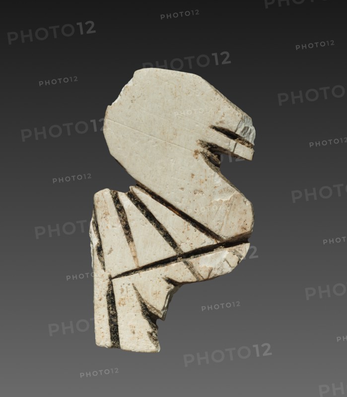 Stylized Bird: Decorative Inlay for a Box, c. 2000 BC. Creator: Unknown.