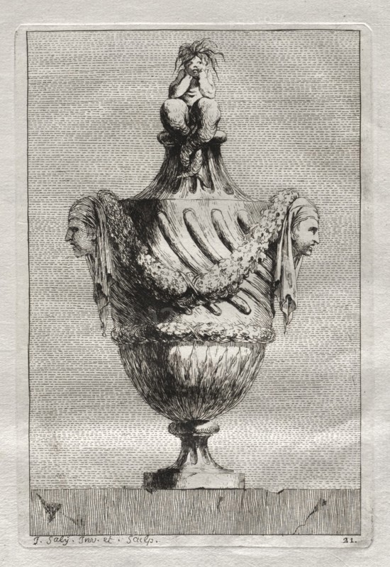 Suite of Vases: Plate 21, 1746. Creator: Jacques François Saly (French, 1717-1776).