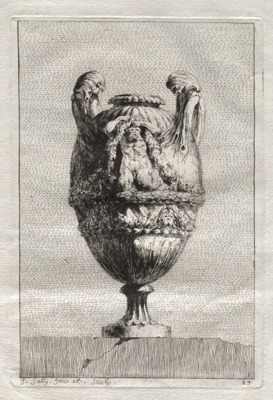 Suite of Vases: Plate 27, 1746. Creator: Jacques François Saly (French, 1717-1776).