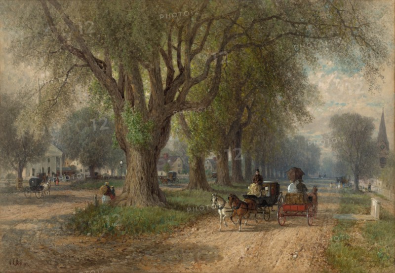 Sunday in New England, c. 1876. Creator: Albert Fitch Bellows (American, 1829-1883).
