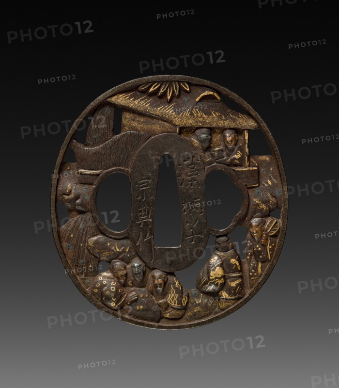 Sword Guard (Tsuba), c 1800s. Creator: Unknown.
