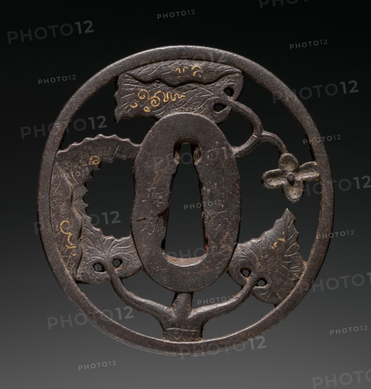 Sword Guard, second quarter of the 19th century. Creator: Masakata (Japanese).