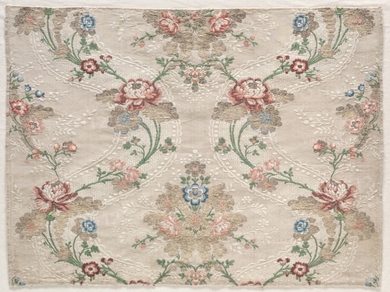 Taffeta Fragment, c. 1730. Creator: Unknown.