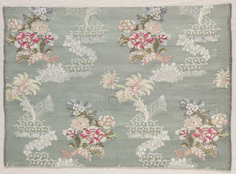 Taffeta, Brocaded, c. 1750. Creator: Unknown.