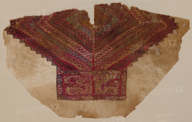 Tapestry-woven Yoke from a Tunic, 800-1200?. Creator: Unknown.