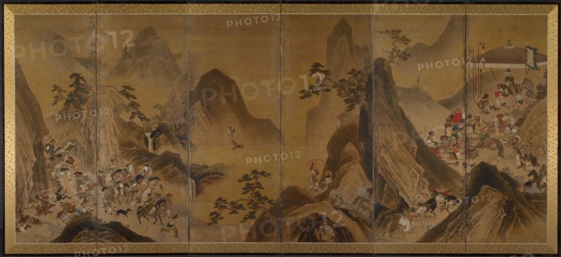 Tartars Hunting in a Mountain Landscape, first half of 1600s. Creator: Unknown.