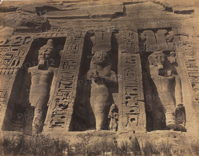 Temple of Abu Simbel, 1856. Creator: Robert Murray (British, 1822-1893).