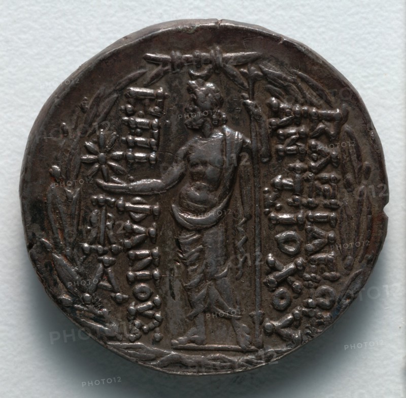 Tetradrachm: Zeus (reverse), 111-109 BC. Creator: Unknown.
