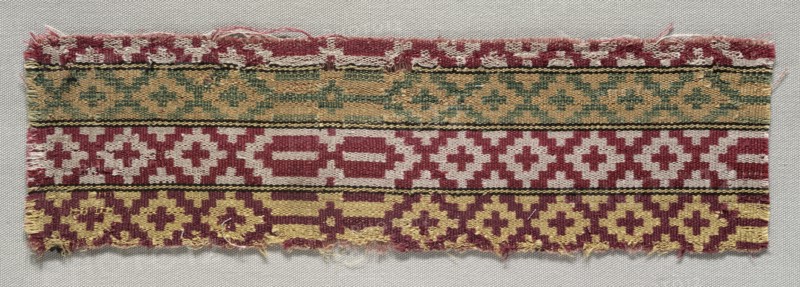 Textile Fragment, 19th century. Creator: Unknown.