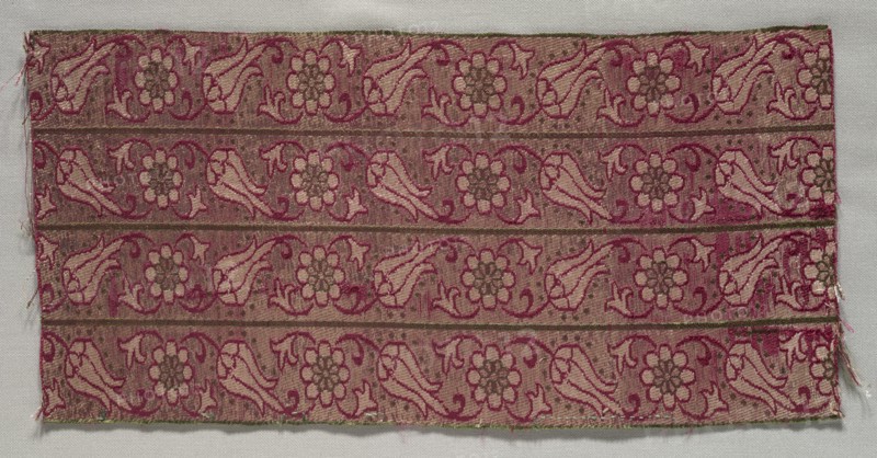 Textile Fragment, late 17th century. Creator: Unknown.