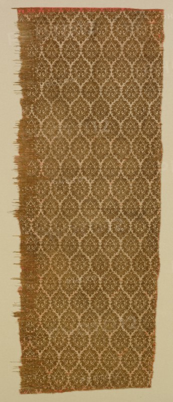 Textile with Palmettes, 1200s-1300s. Creator: Unknown.