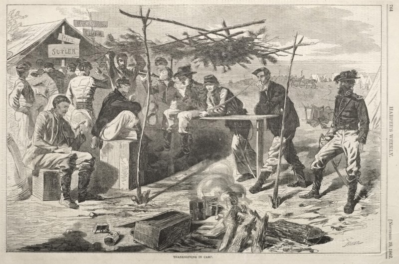 Thanksgiving in Camp, 1862. Creator: Winslow Homer (American, 1836-1910).
