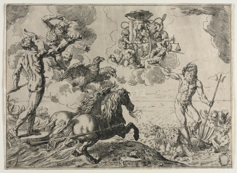 The "Quos Ego". Creator: Simone Cantarini (Italian, 1612-1648).