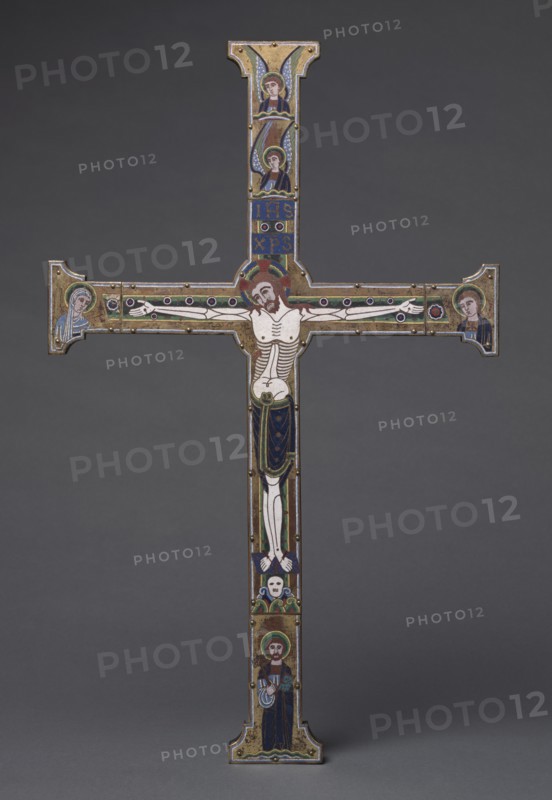 The "Spitzer Cross", c. 1190. Creator: Master of the Royal Plantagenet Workshop (French).