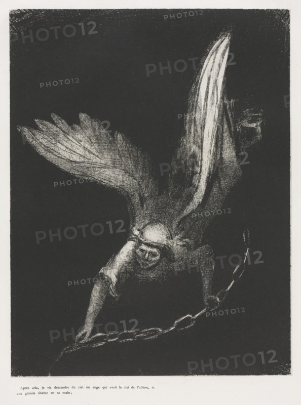 The Apocalypse of Saint John: And I Saw in the Right Hand of Him that Sat..., 1899. Creator: Odilon Redon (French, 1840-1916); Blanchard; Ambroise Vollard (French, 1867-1939).