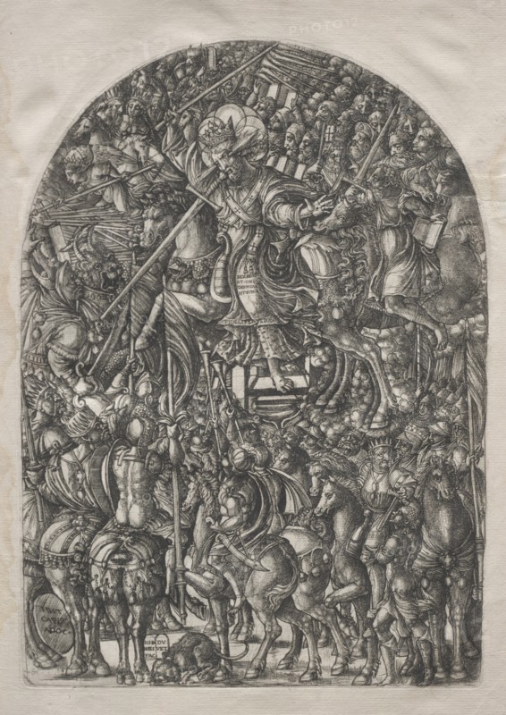 The Apocalypse: Christ Mounted on a White Horse, 1546-1556. Creator: Jean Duvet (French, 1485-1561).