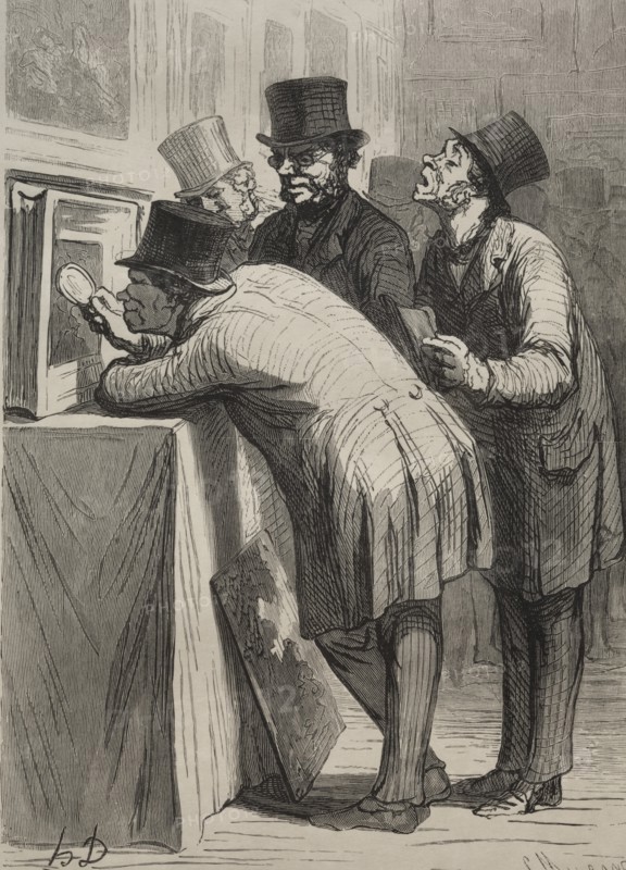 The Auction Room: The Amateur. Creator: Honoré Daumier (French, 1808-1879).