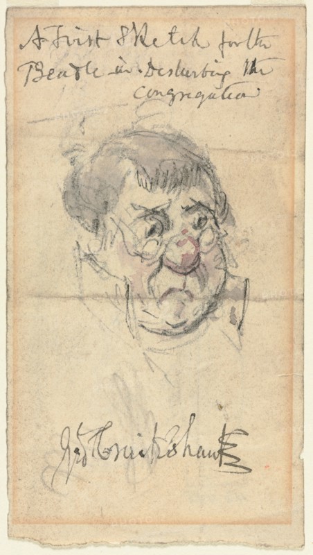 The Beadle. Creator: George Cruikshank (British, 1792-1878).