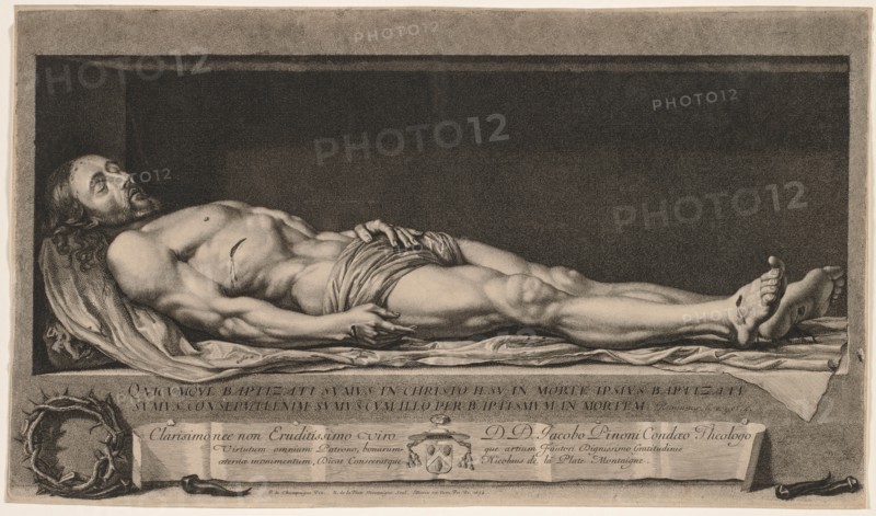 The Body of Christ in the Sepulchre, 1654. Creator: Nicolas de Platte-Montagne (French, 1631-1706).