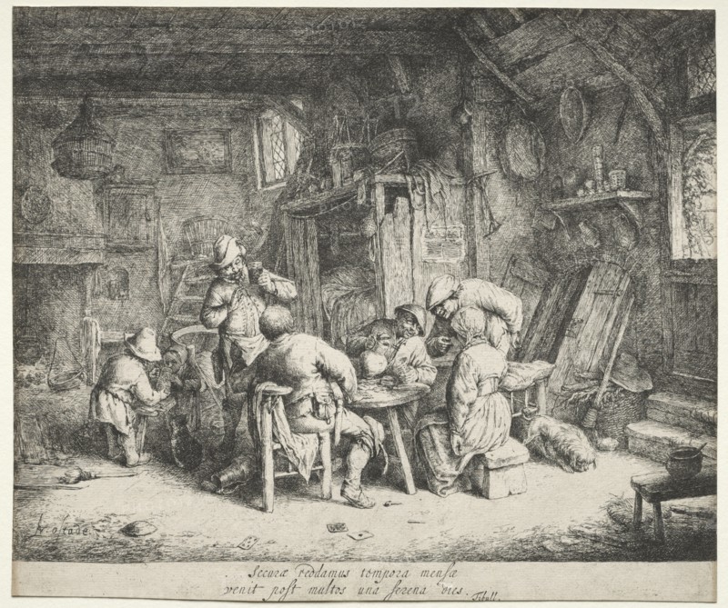The Breakfast, c. 1664. Creator: Adriaen van Ostade (Dutch, 1610-1684).