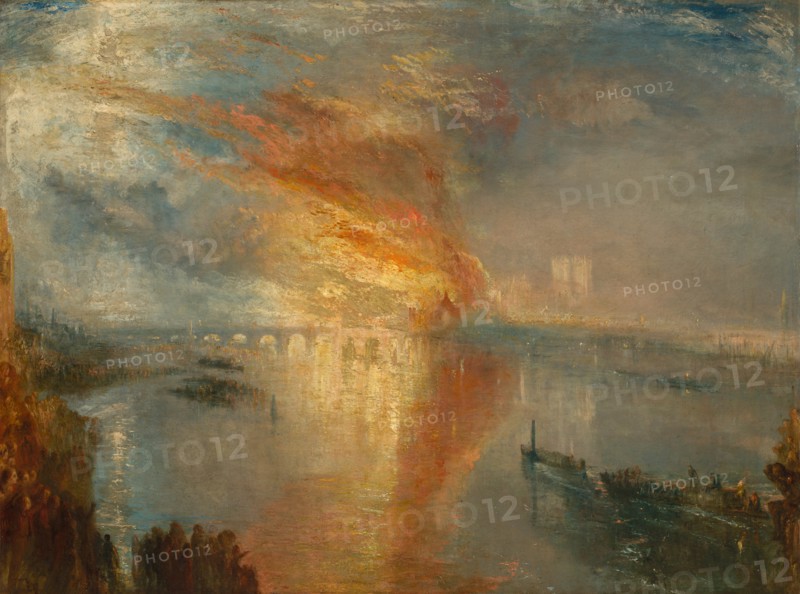 The Burning of the Houses of Lords and Commons, 16 October 1834, 1835. Creator: Joseph Mallord William Turner (British, 1775-1851).