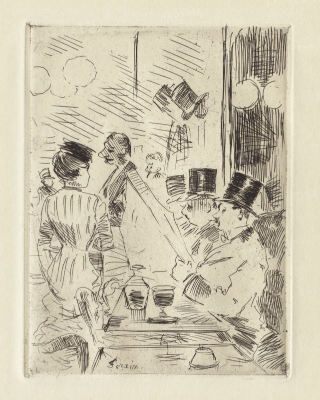 The Café of the New Athens , c. 1876. Creator: Jean Louis Forain (French, 1852-1931).