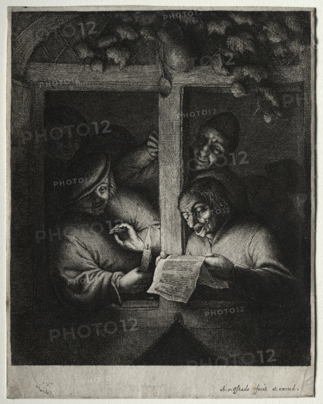 The Carol Singers. Creator: Adriaen van Ostade (Dutch, 1610-1684).