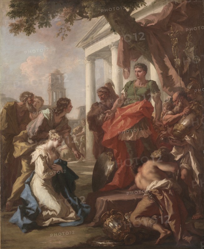 The Continence of Scipio, c. 1710. Creator: Giovanni Antonio Pellegrini (Italian, 1675-1741).