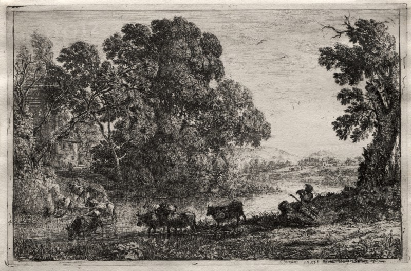 The Cowherd, 1606. Creator: Claude Lorrain (French, 1604-1682).