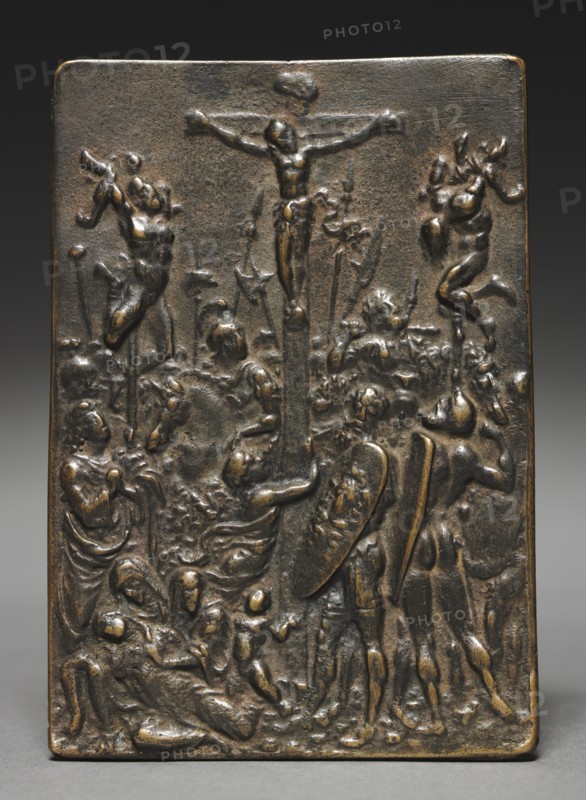 The Crucifixion, 16th century. Creator: Moderno (Italian, 1467-1528), cast after a model by.