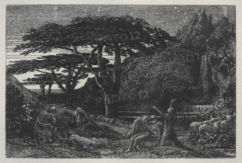 The Cypress Grove, 1883. Creator: Samuel Palmer (British, 1805-1881).