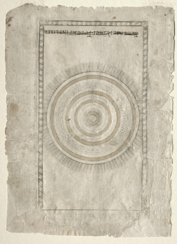 The Empyrean Sphere (from the Tarocchi, series A..., before 1467. Creator: Master of the E-Series Tarocchi (Italian, 15th century).