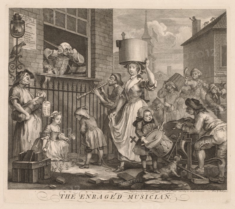 The Enraged Musician, 1741. Creator: William Hogarth (British, 1697-1764).