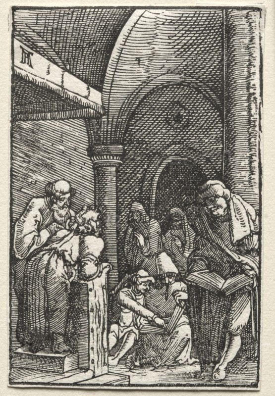 The Fall and Redemption of Man: Christ Disputing with the Doctors, c. 1515. Creator: Albrecht Altdorfer (German, c. 1480-1538).
