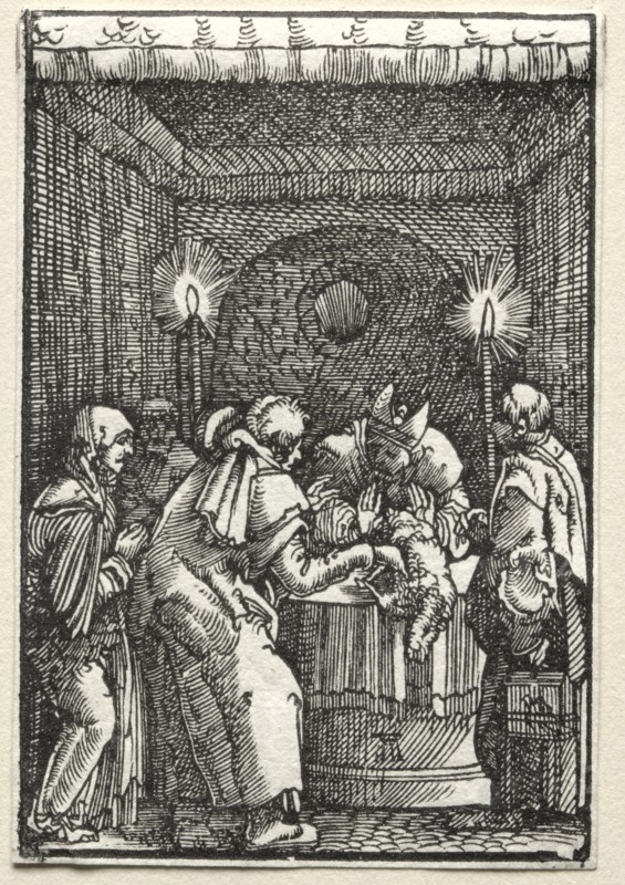 The Fall and Redemption of Man: Joachim's Offering Rejected by the High Priest, c. 1515. Creator: Albrecht Altdorfer (German, c. 1480-1538).