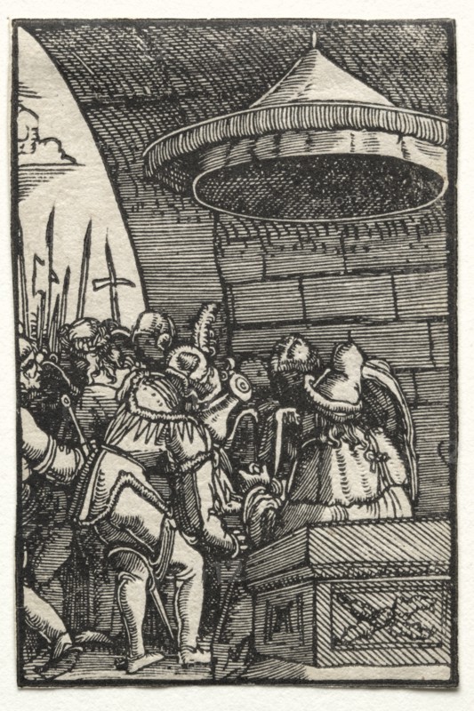 The Fall and Redemption of Man: Pilate Washing His Hands, c. 1515. Creator: Albrecht Altdorfer (German, c. 1480-1538).