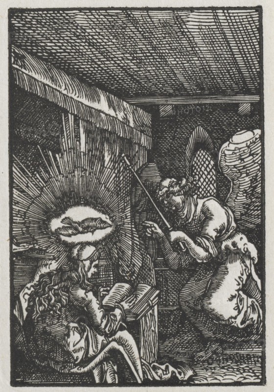 The Fall and Redemption of Man: The Annunciation, c. 1513. Creator: Albrecht Altdorfer (German, c. 1480-1538).