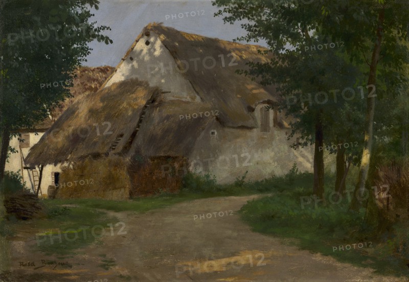 The Farm at the Entrance of the Wood, 1860-1880. Creator: Rosa Bonheur (French, 1822-1899).