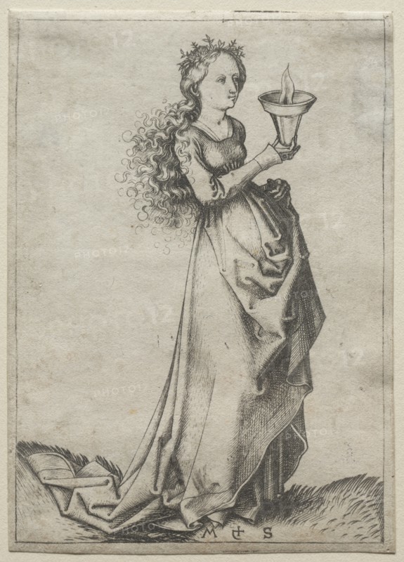 The First Wise Virgin. Creator: Martin Schongauer (German, c.1450-1491).