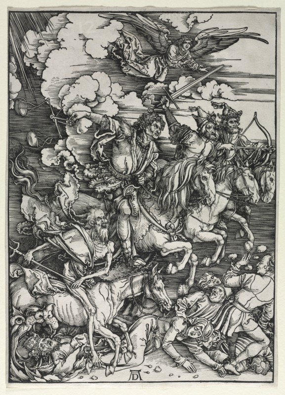 The Four Horsemen, from The Apocalypse, c. 1498. Creator: Albrecht Dürer (German, 1471-1528).