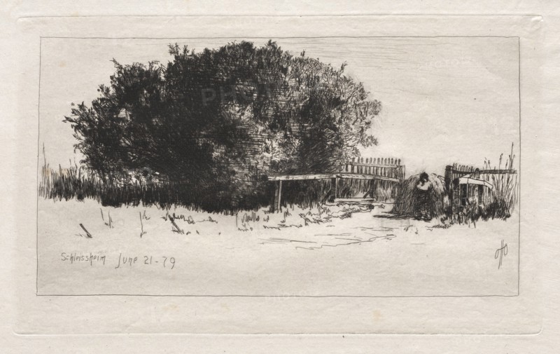 The Gate, Schleissheim, 1879. Creator: Otto H. Bacher (American, 1856-1909).