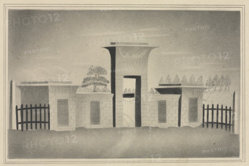 The Gateway of Mount Auburn, near Boston. Creator: Mary Altha Nims (American, 1817-1907).