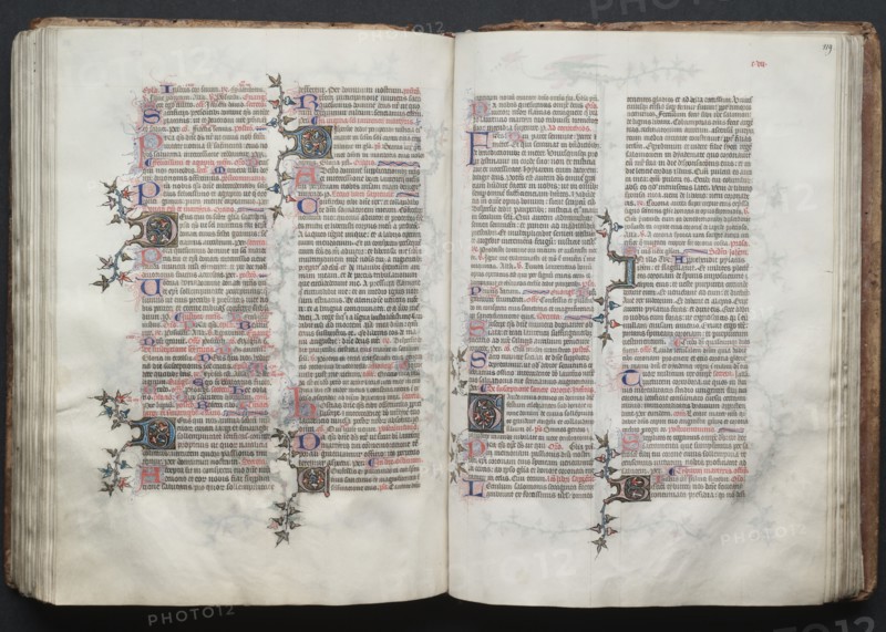 The Gotha Missal: Fol. 118v, Text, c. 1375. Creator: Master of the Boqueteaux (French); Workshop, and.
